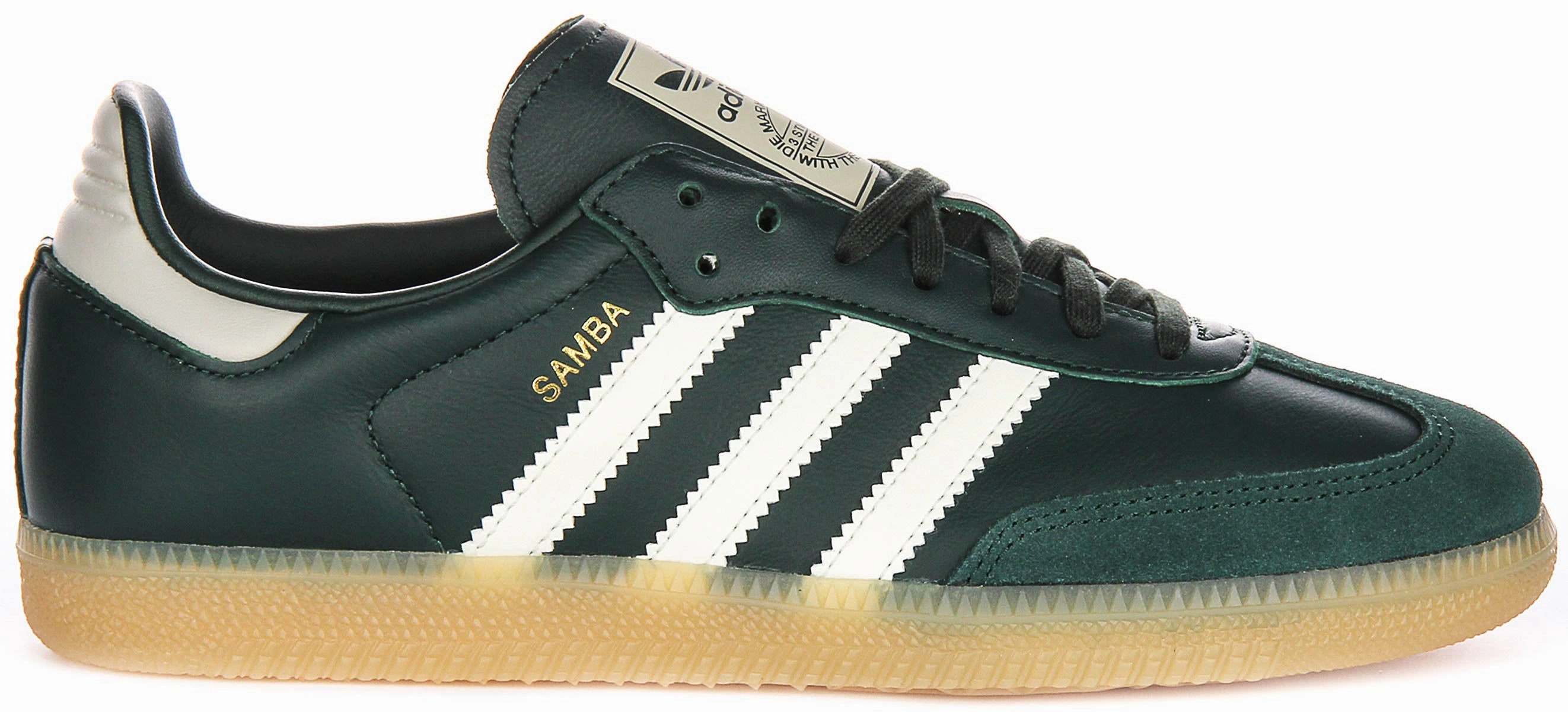 Adidas Samba OG J In Dark Green For Youth Shoes Adidas