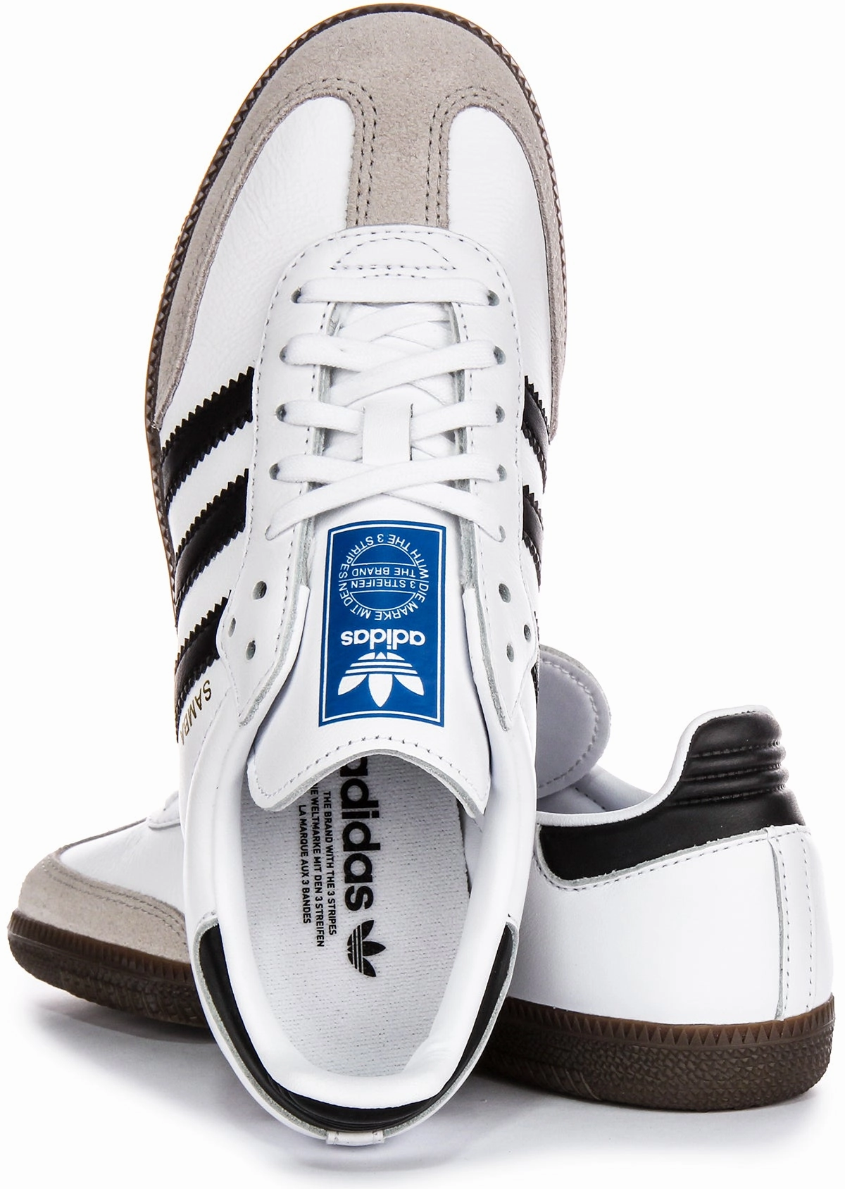 Adidas Samba OG J In White Black For Youth Shoes Adidas