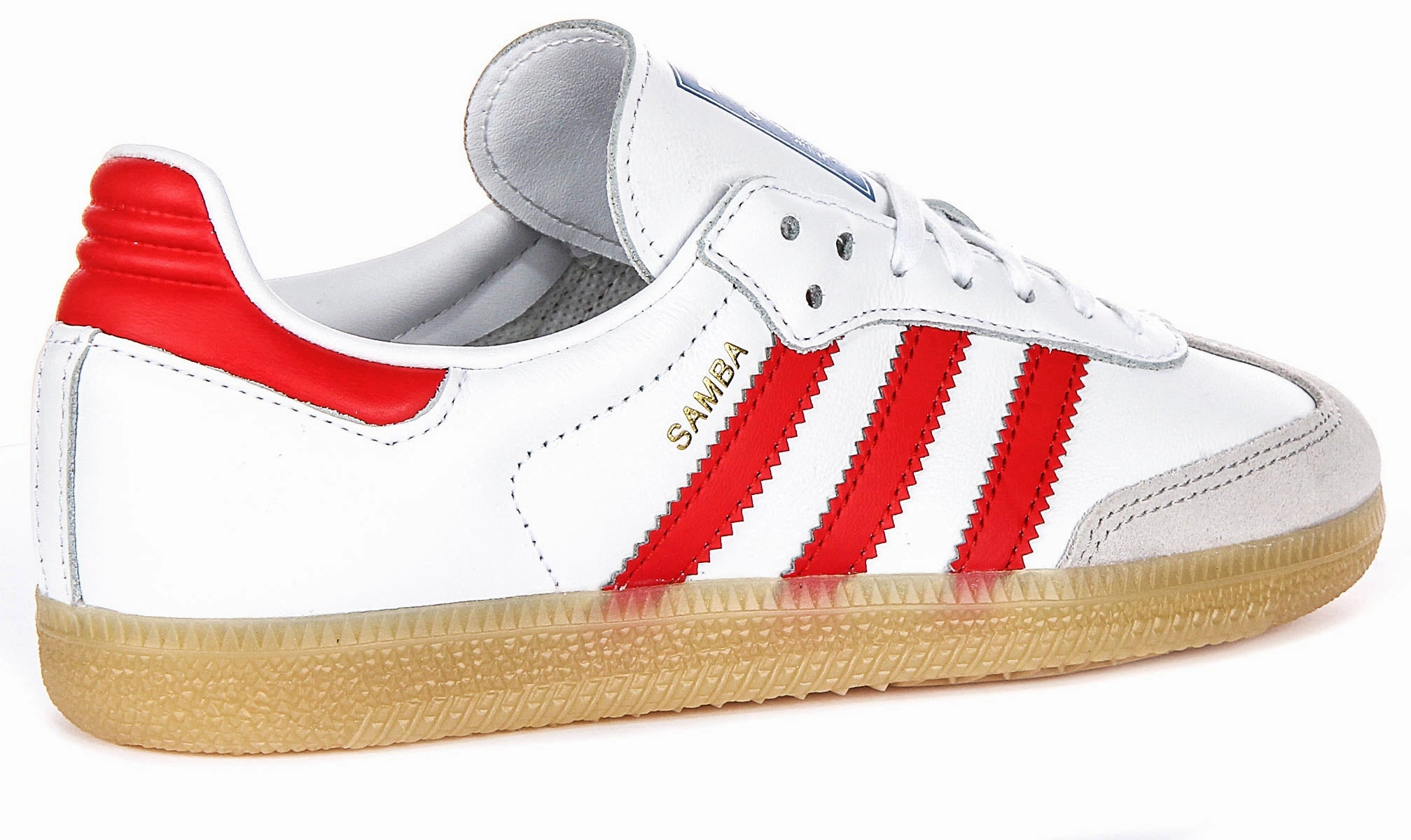 Adidas Samba OG J In White Red For Youth Shoes Adidas