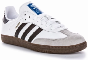 Adidas Samba OG Trainers In White Black Shoes Adidas