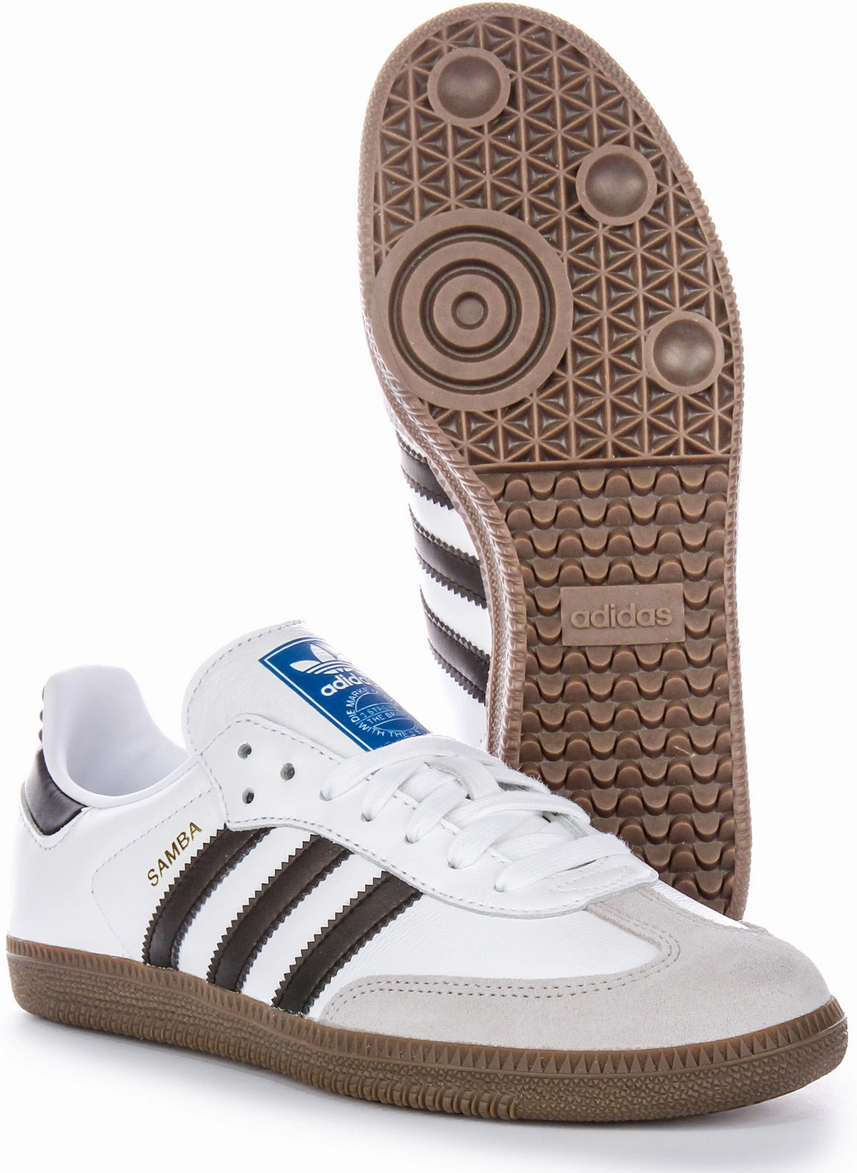Adidas Samba OG Trainers In White Black Shoes Adidas