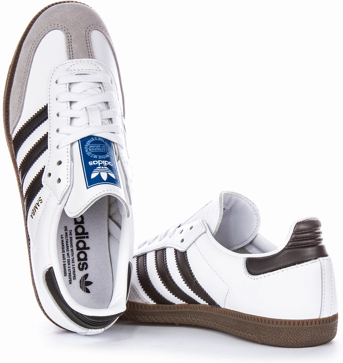 Adidas Samba OG Trainers In White Black Shoes Adidas