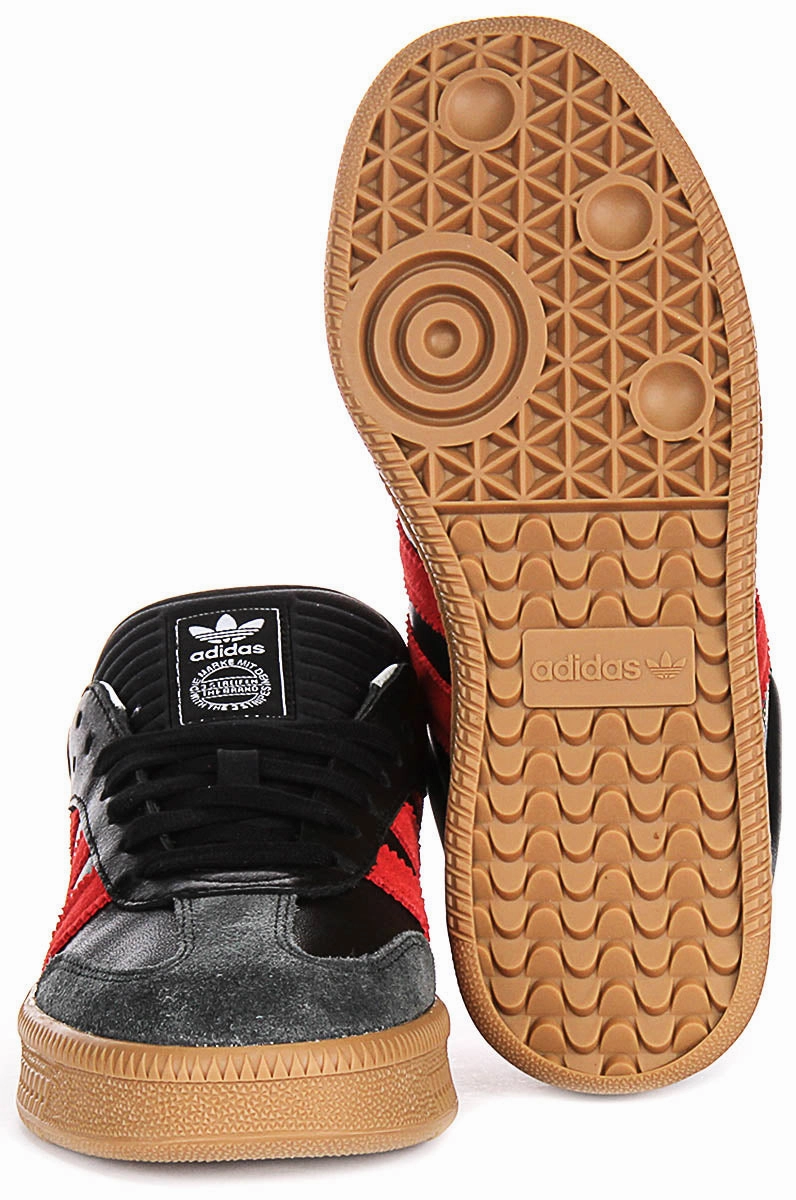 Adidas Samba XLG J In Black Red For Youth Shoes Adidas