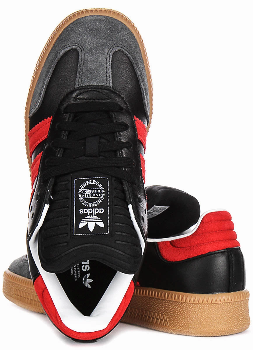 Adidas Samba XLG J In Black Red For Youth Shoes Adidas
