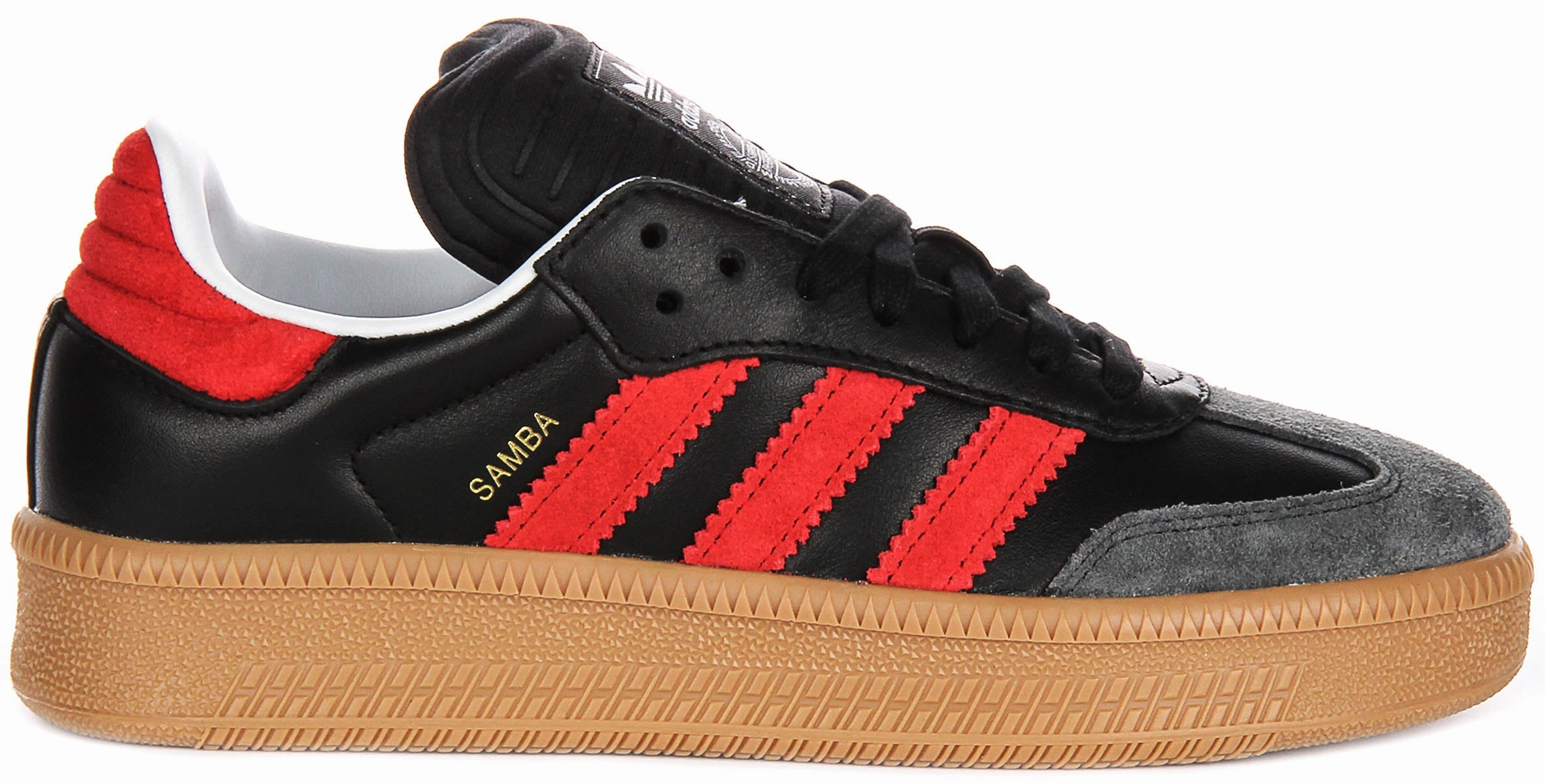 Adidas Samba XLG J In Black Red For Youth Shoes Adidas