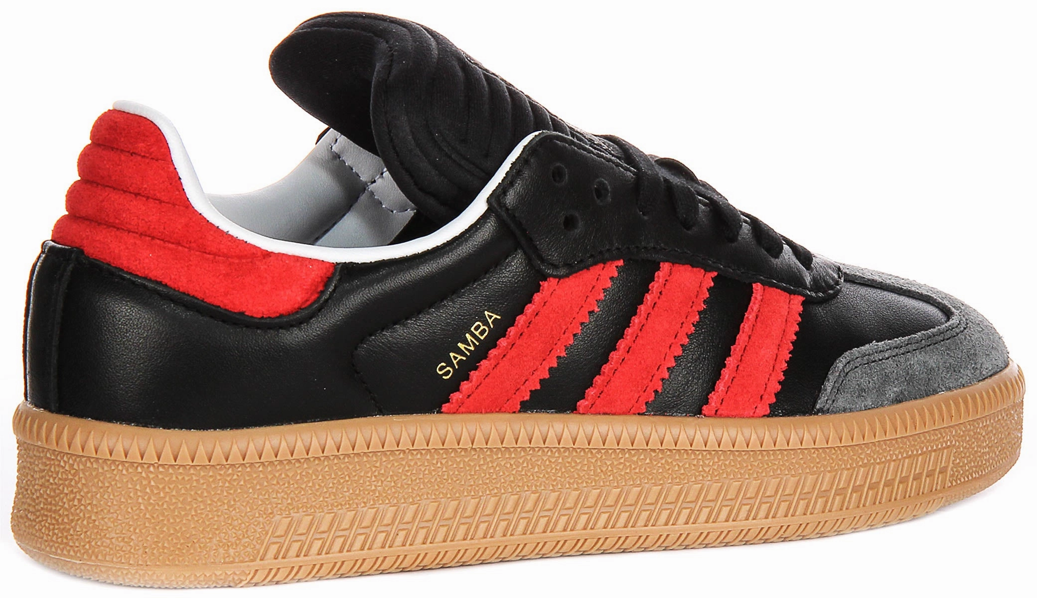 Adidas Samba XLG J In Black Red For Youth Shoes Adidas