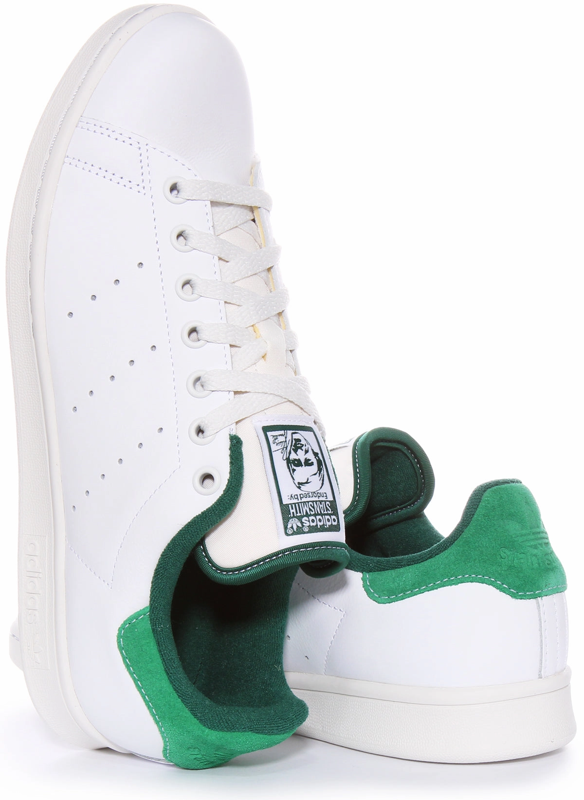Adidas Stan Smith In White Green For Men Shoes Adidas