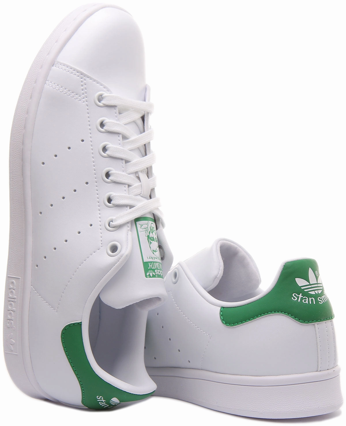 Adidas Stan Smith In White Green For Men Shoes Adidas