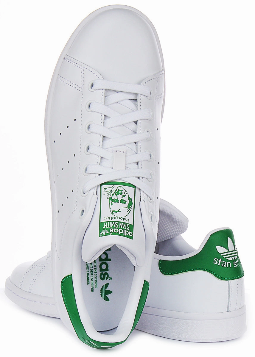 Adidas Stan Smith In White Green Shoes Adidas