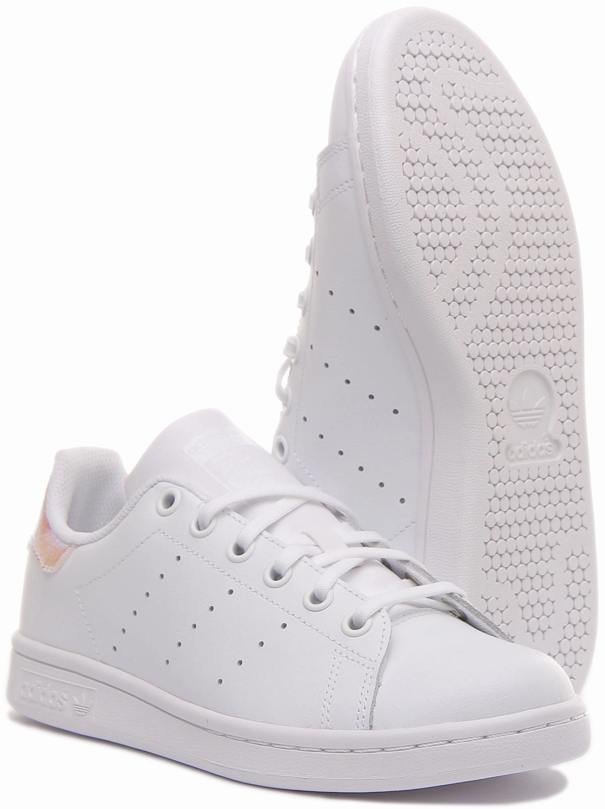 Adidas Stan Smith In White Pink For Juniors Shoes Adidas
