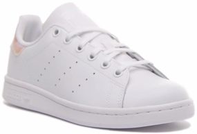 Adidas Stan Smith In White Pink For Juniors Shoes Adidas