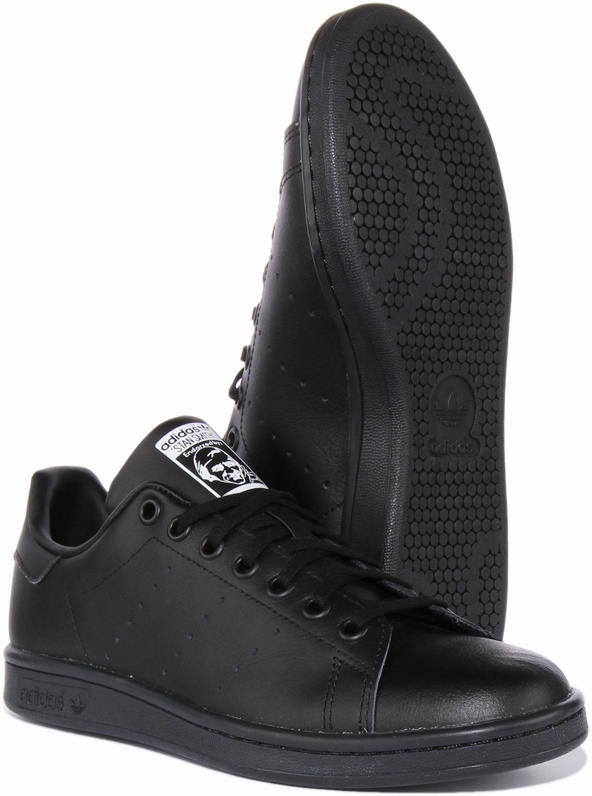 Adidas Stan Smith J In Black For Junior Shoes Adidas