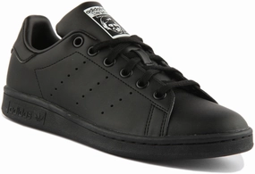 Adidas Stan Smith J In Black For Youth Shoes Adidas
