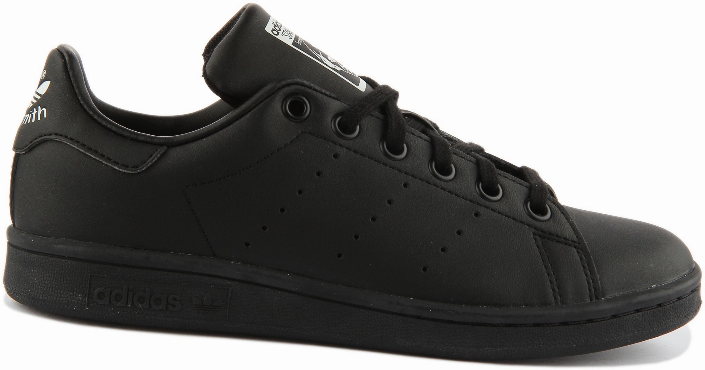 Adidas Stan Smith J In Black For Youth Shoes Adidas