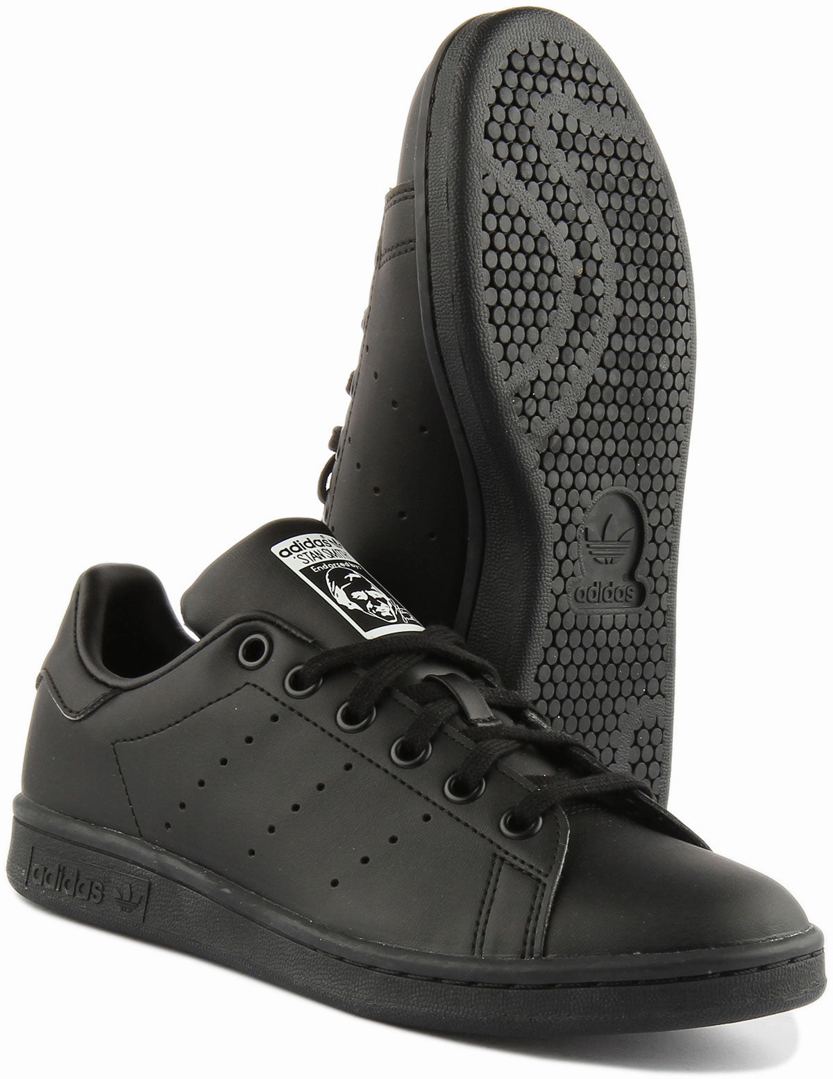 Adidas Stan Smith J In Black For Youth Shoes Adidas
