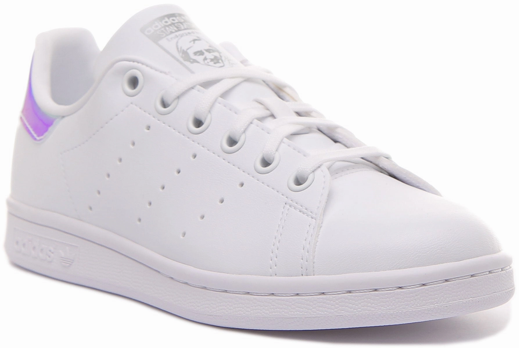 Adidas Stan Smith J In White Multi For Junior Shoes Adidas