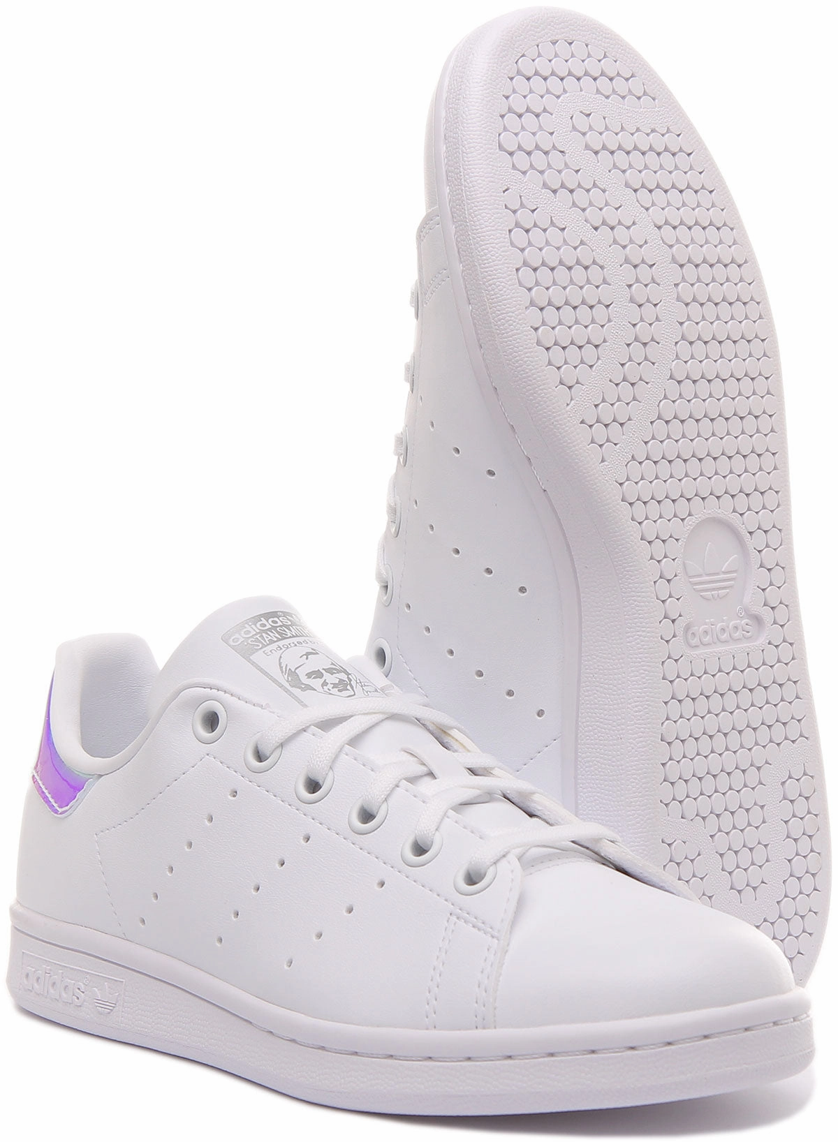Adidas Stan Smith J In White Multi For Junior Shoes Adidas