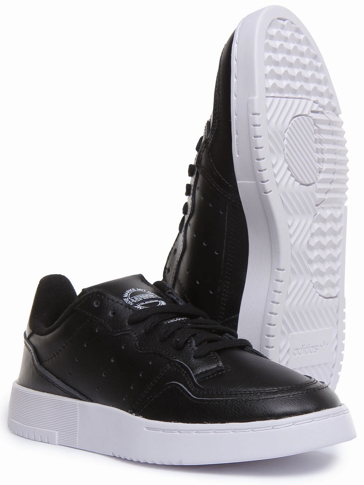 Adidas Supercourt J In Black White For Juniors Shoes Adidas
