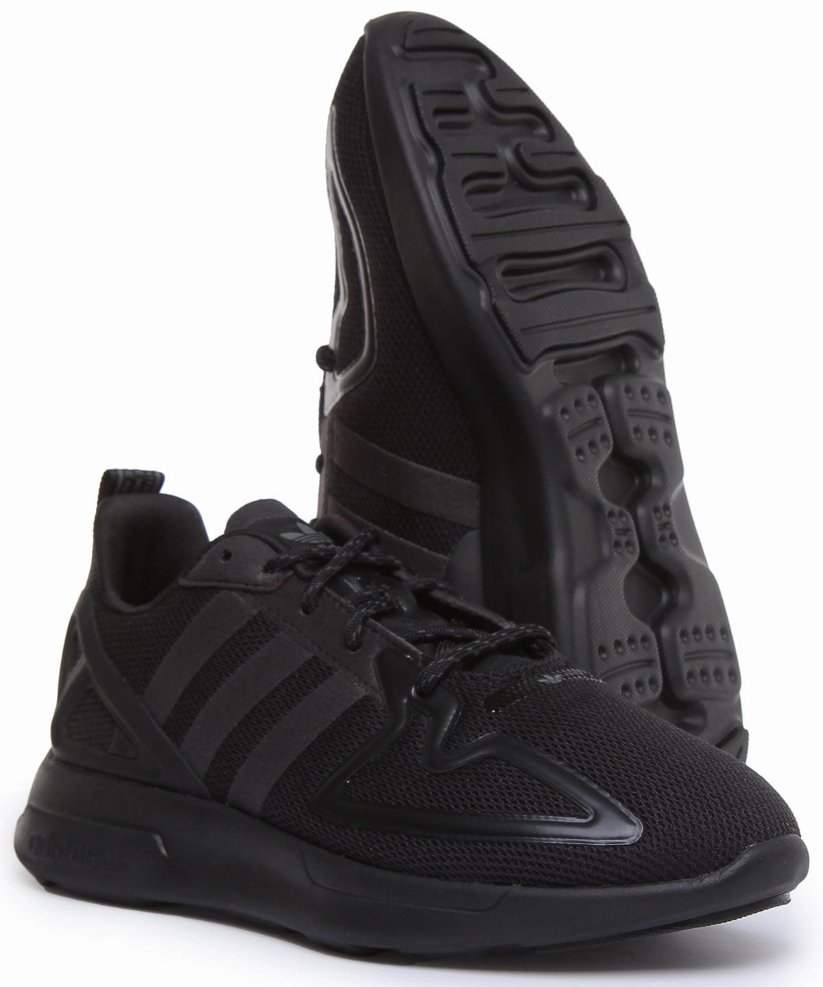 Adidas Zx 2K Flux J In Black For Youth Shoes Adidas