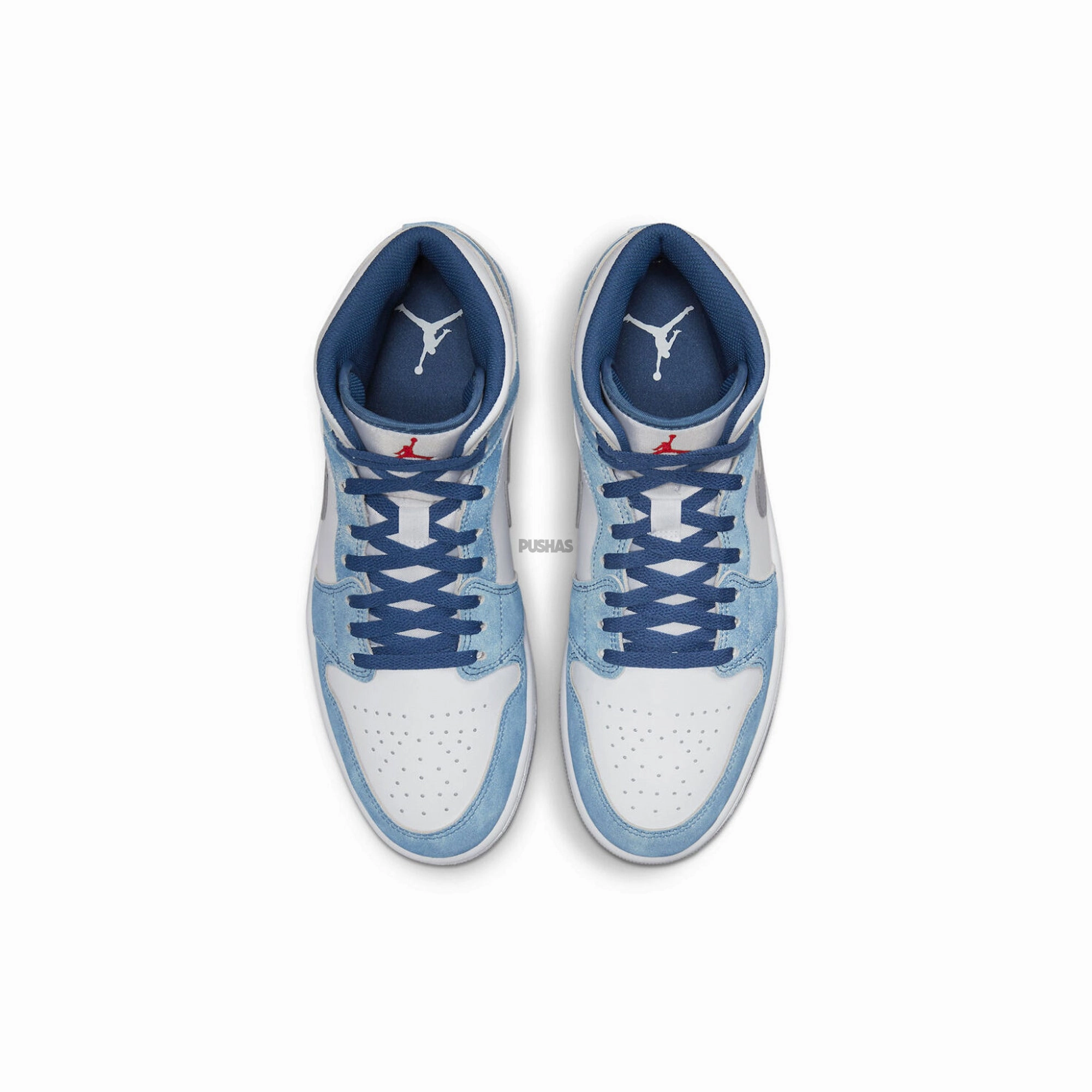 Air Jordan 1 Mid 'French Blue Fire Red' (2022)