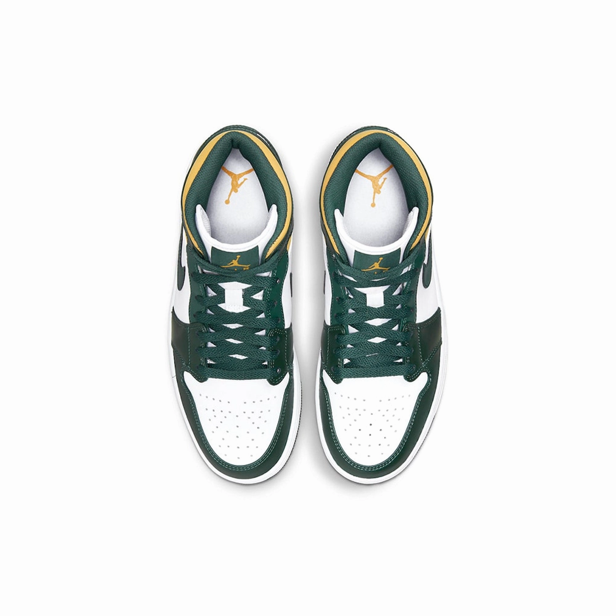 Air Jordan 1 Mid 'Green & Gold'