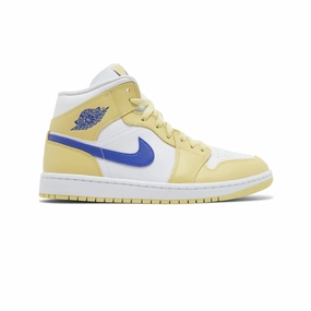 Air Jordan 1 Mid 'Lemon Wash Lapis' Women's (2023)