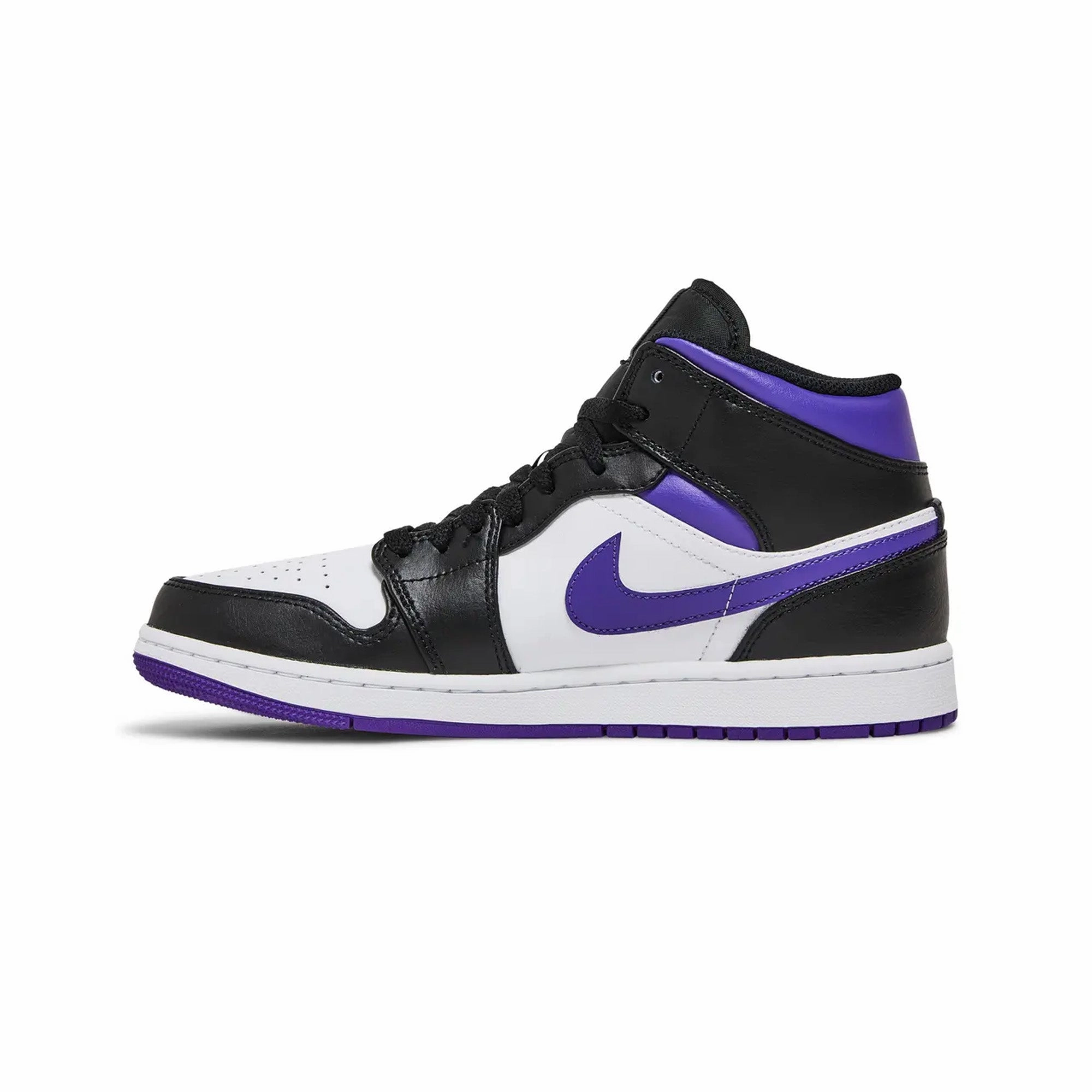 Air Jordan 1 Mid 'White Black Purple' (2022)