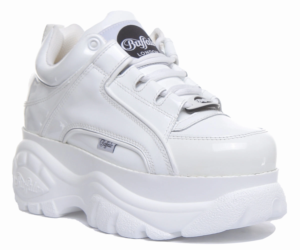 Buffalo 1339-14 2.0 In White Patent For Womens Shoes Buffalo