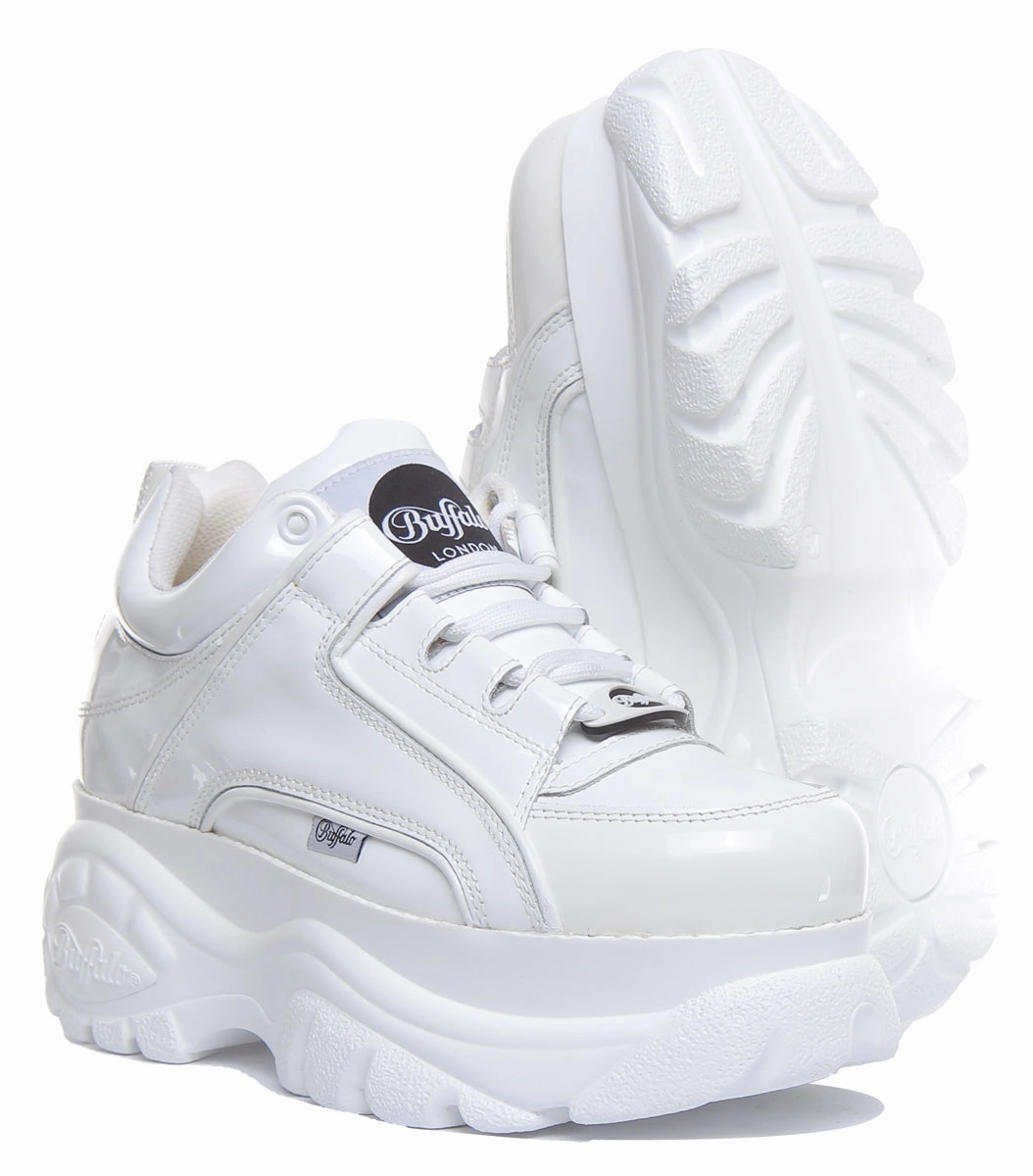 Buffalo 1339-14 2.0 In White Patent For Womens Shoes Buffalo