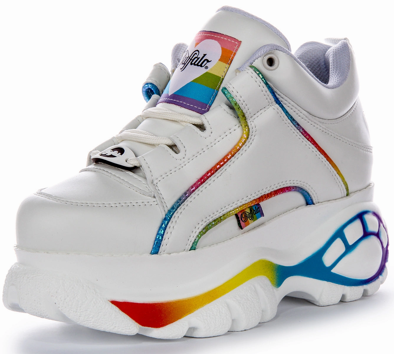 Buffalo 1339-14 2.0 In White Rainbow For Women Shoes Buffalo