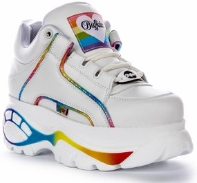 Buffalo 1339-14 2.0 In White Rainbow For Women Shoes Buffalo