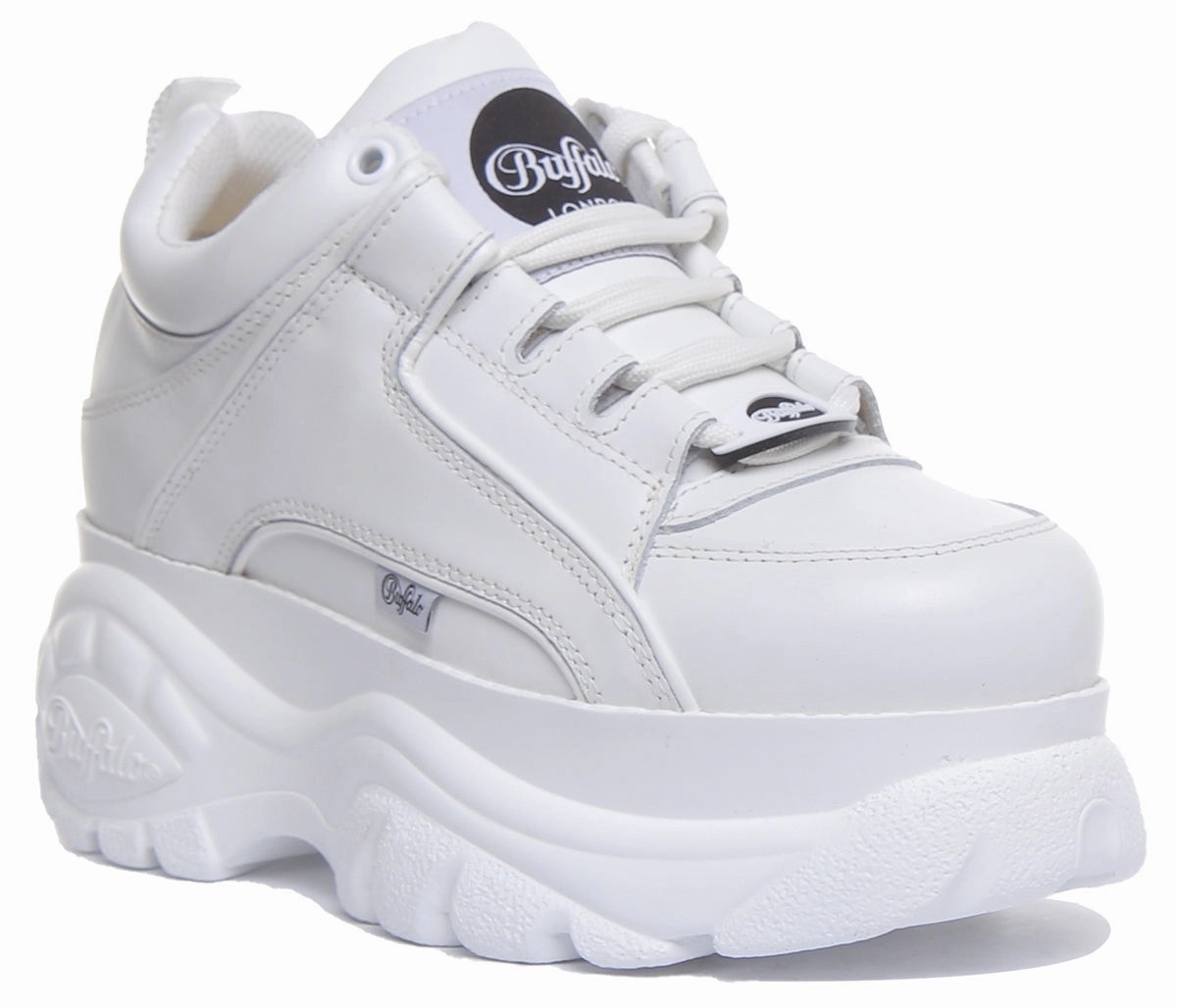 Buffalo 1339-14 2.0 Platform Trainer In White Shoes Buffalo