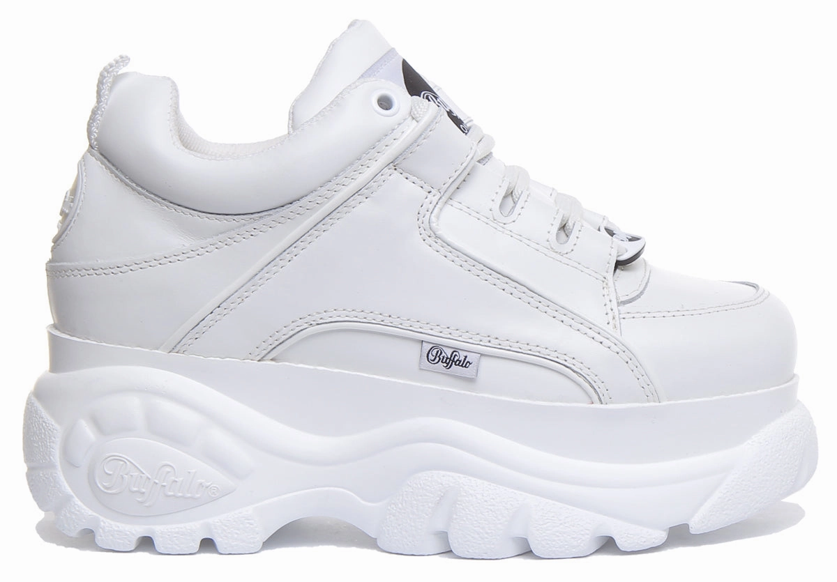 Buffalo 1339-14 2.0 Platform Trainer In White Shoes Buffalo