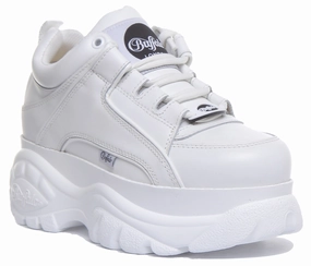 Buffalo 1339-14 2.0 Platform Trainer In White Shoes Buffalo