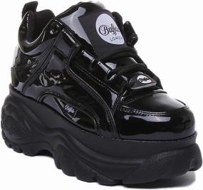 Buffalo 1339-14 In Black Patent Shoes Buffalo