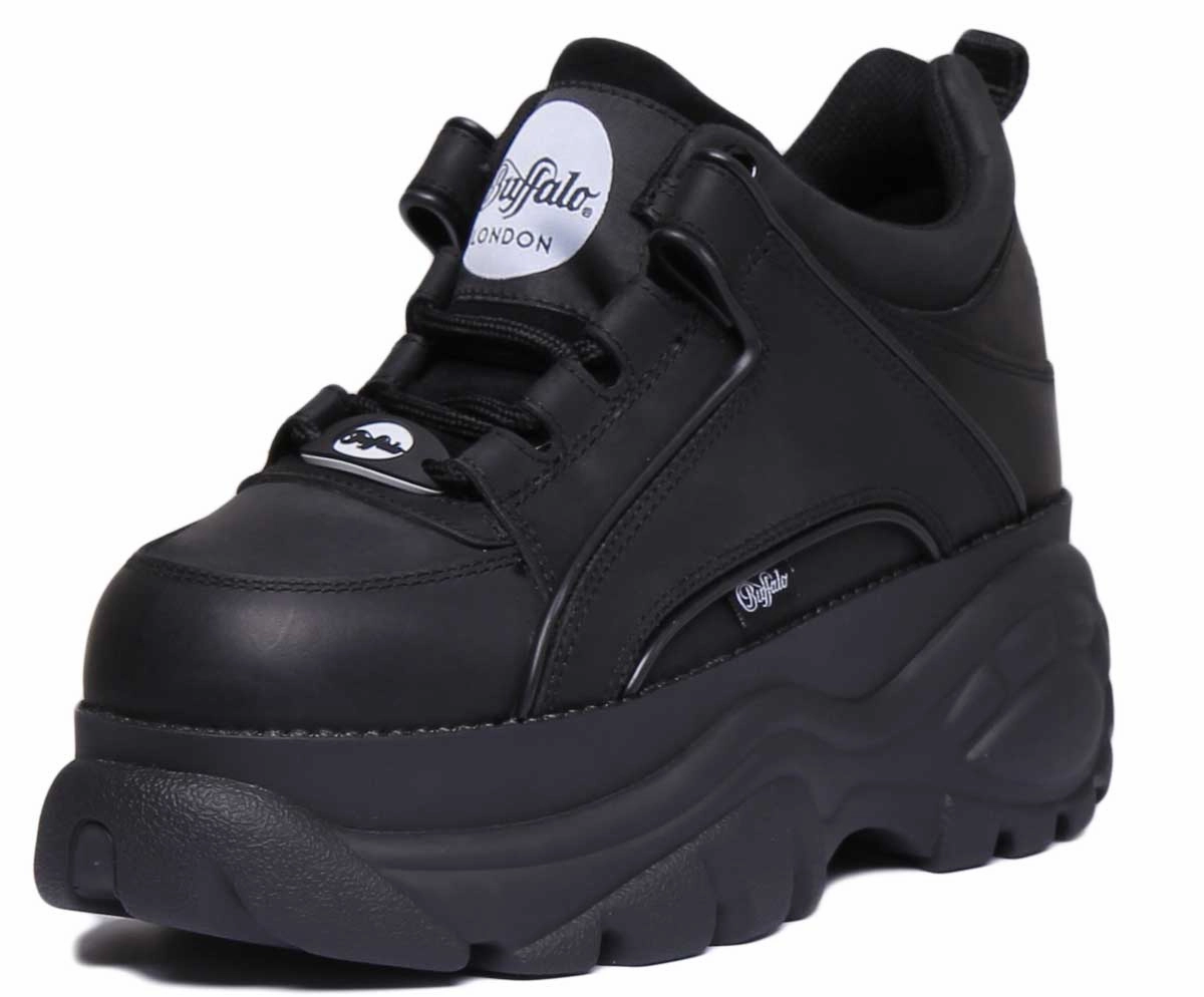 Buffalo 1339-14 Platform Trainers 1533094 In Black Shoes Buffalo