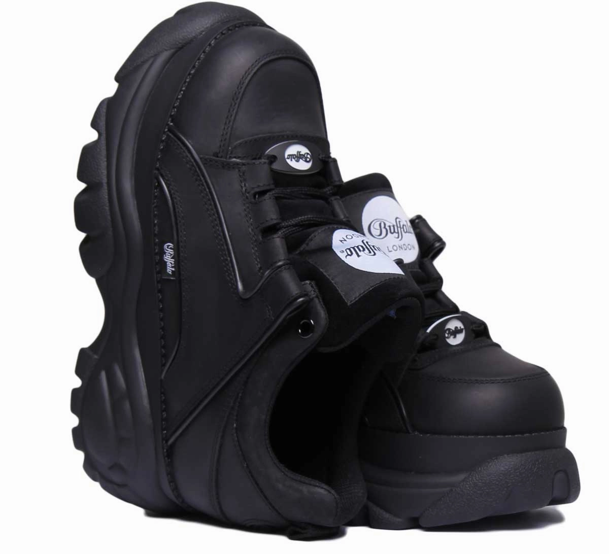Buffalo 1339-14 Platform Trainers 1533094 In Black Shoes Buffalo