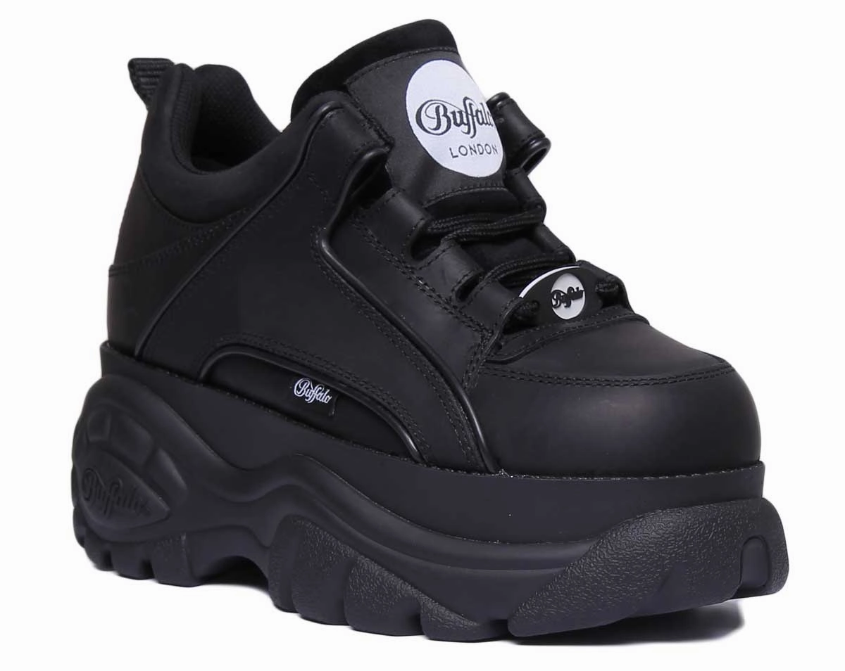 Buffalo 1339-14 Platform Trainers 1533094 In Black Shoes Buffalo