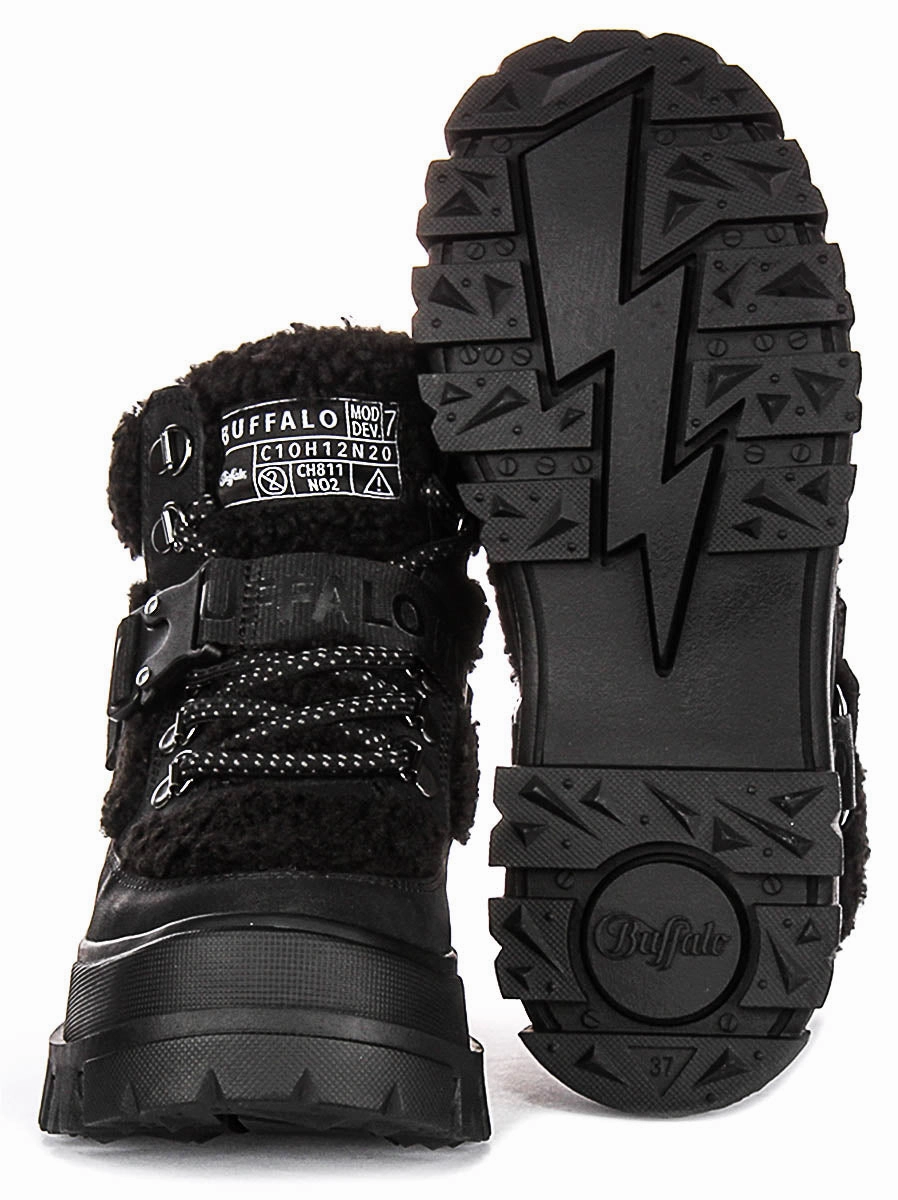 Buffalo Aspha Com1 Warm In Black For Women Shoes Buffalo