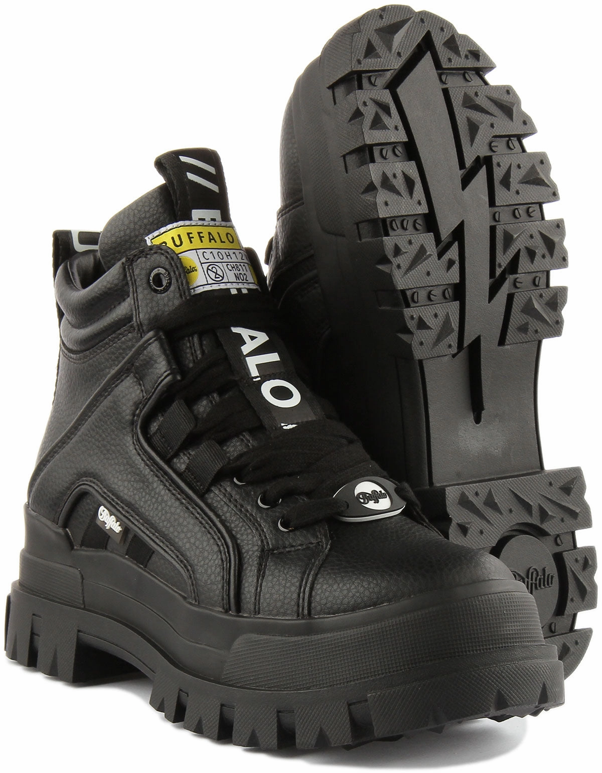 Buffalo Aspha Nc Mid In Black For Women Shoes Buffalo