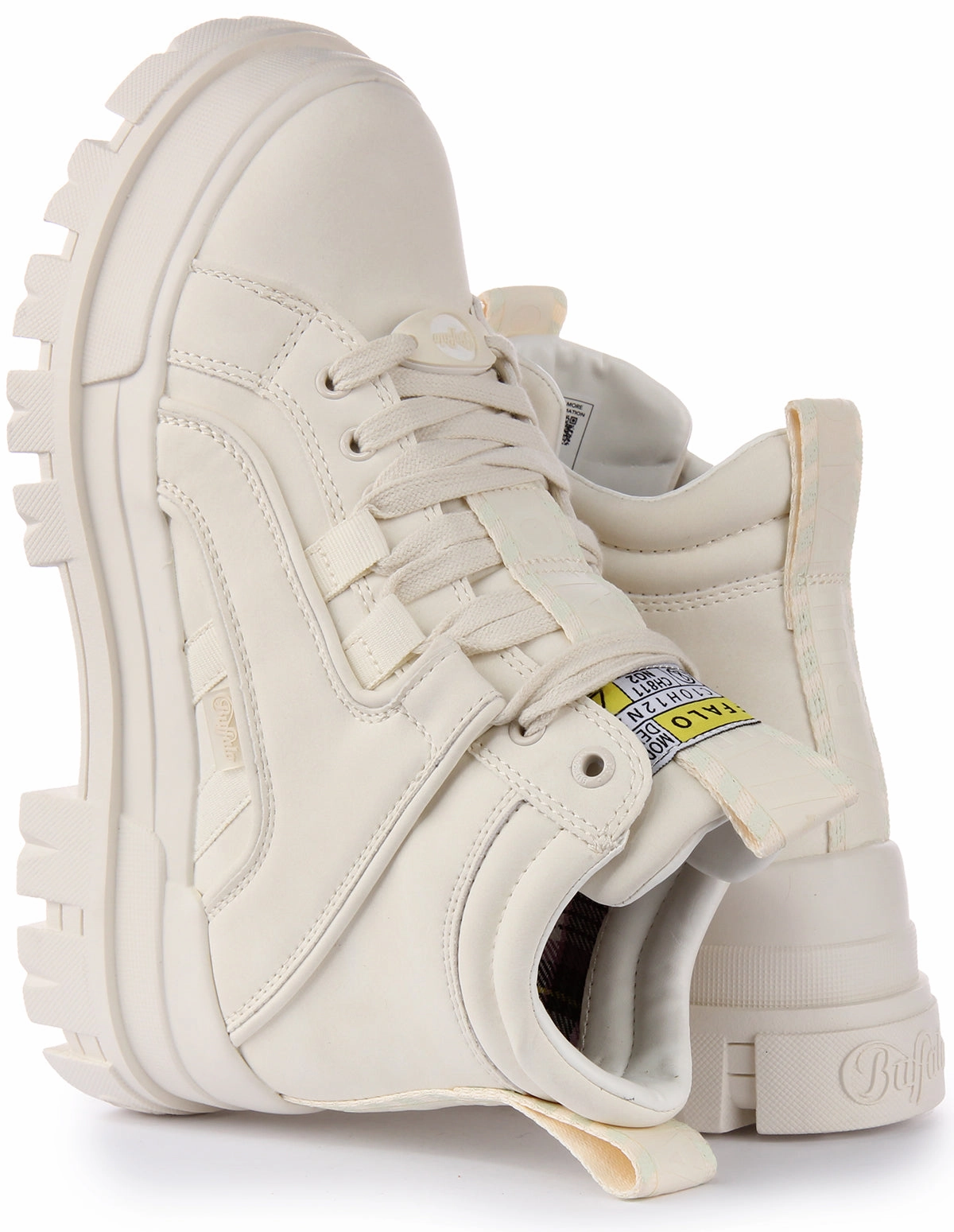 Buffalo Aspha Nc Mid In Off White For Women Shoes Buffalo