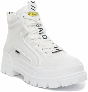 Buffalo Aspha NC Mid In White For Women Shoes Buffalo