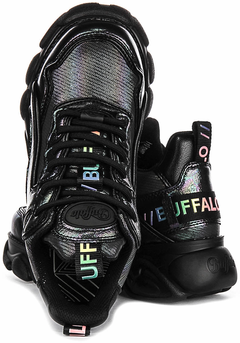 Buffalo Cld Chai In Black Shiny For Women Shoes Buffalo