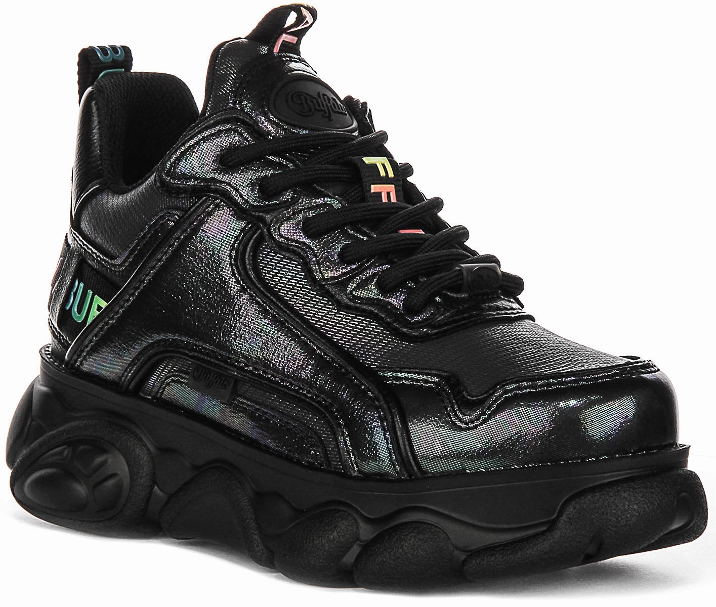 Buffalo Cld Chai In Black Shiny For Women Shoes Buffalo