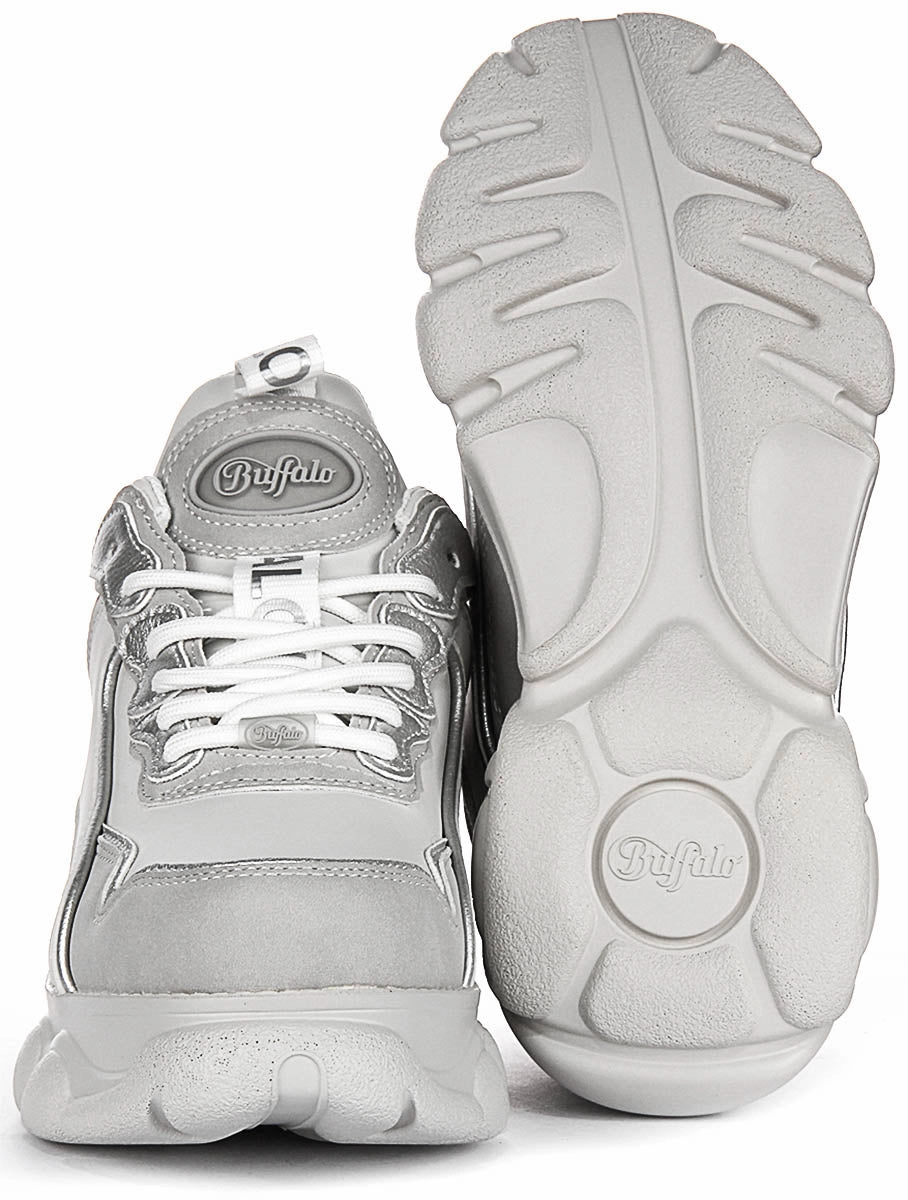 Buffalo Cld Chai In Grey Silver For Women Shoes Buffalo