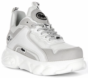 Buffalo Cld Chai In White Grey For Women Shoes Buffalo