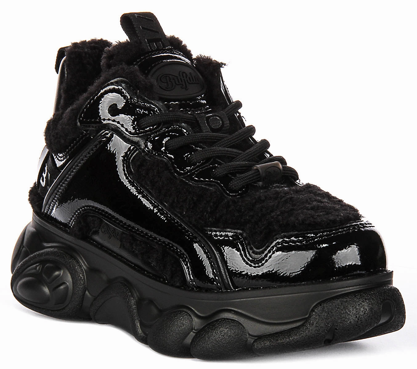 Buffalo Cld Chai Warm In Black Patent For Women Shoes Buffalo