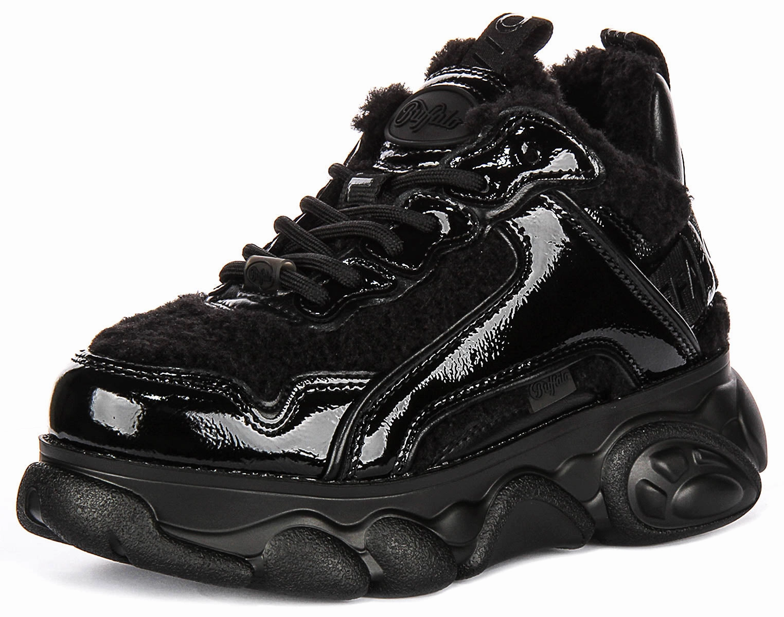 Buffalo Cld Chai Warm In Black Patent For Women Shoes Buffalo