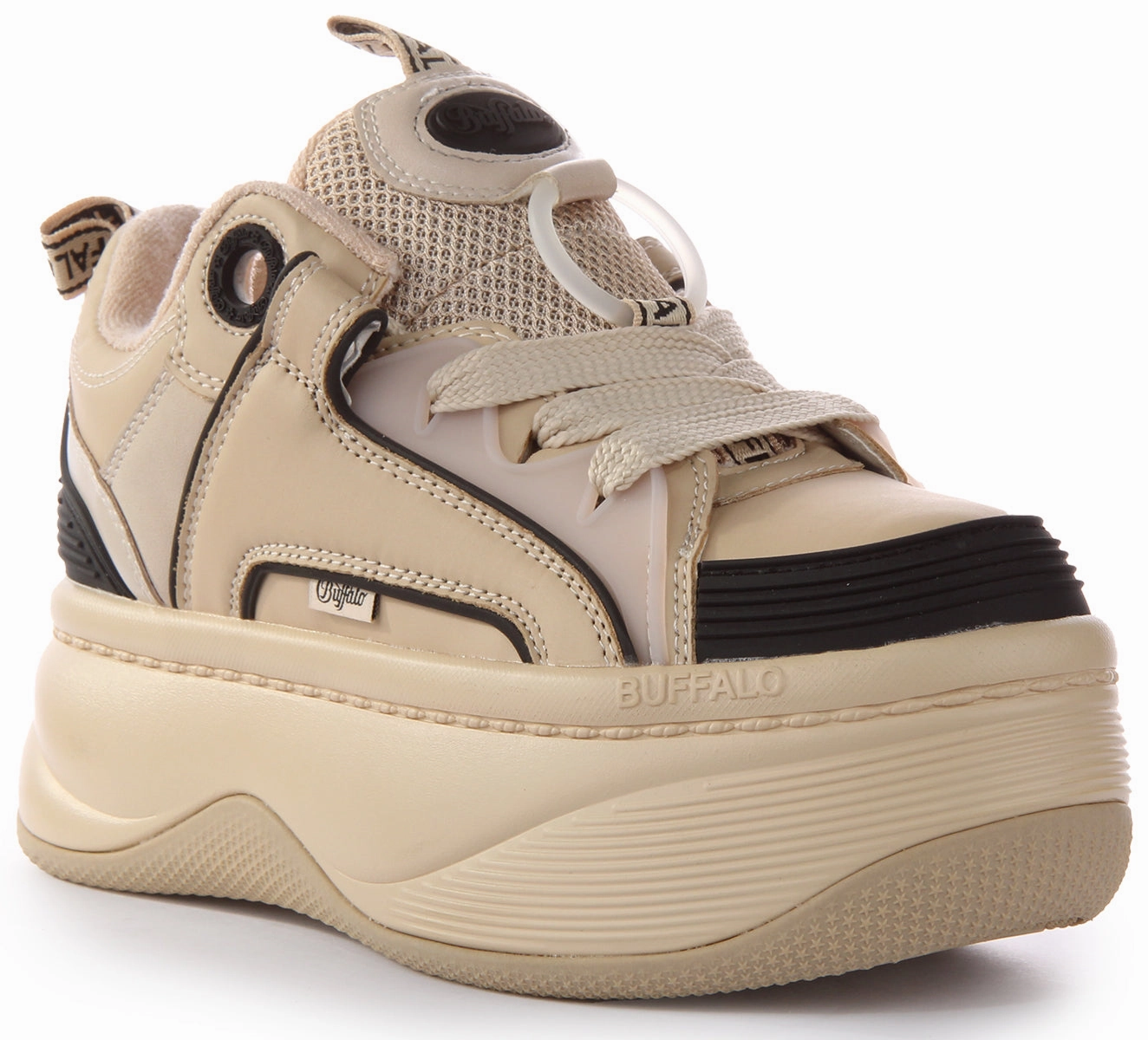 Buffalo Orcus Sk8 In Cream For Women Shoes Buffalo