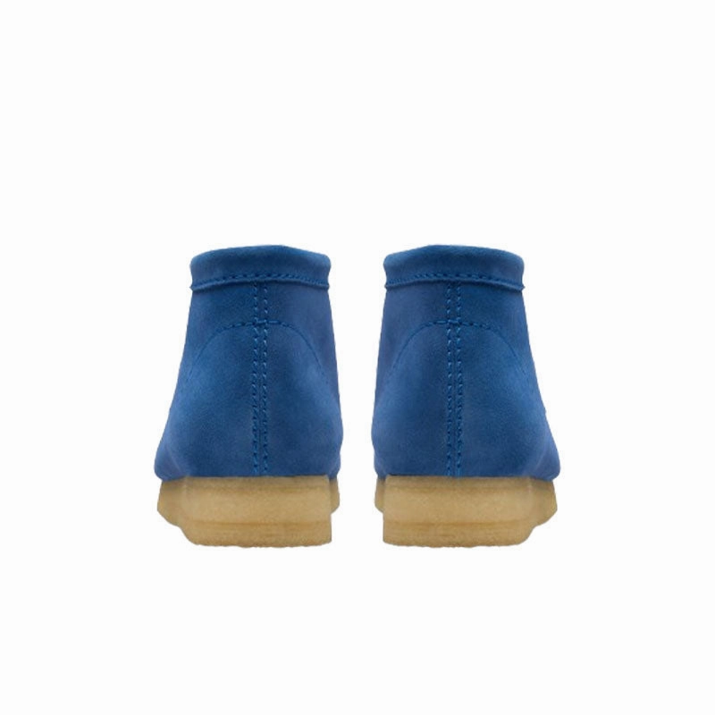 Clarks Wallabee Boot Blue Suede 26181134